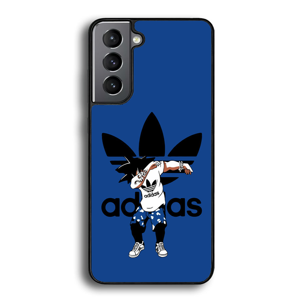 Adidas Dragon Ball Goku Dub Samsung Galaxy S22 Case-Mobile Phone Case-Rubber Black (2D Case)-Altracase
