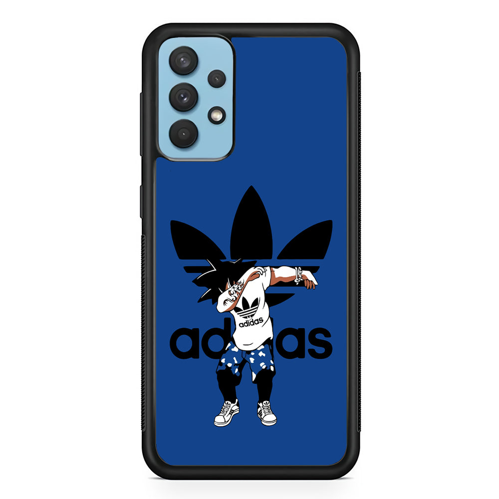 Adidas Dragon Ball Goku Dub Samsung Galaxy A32 Case-Mobile Phone Case-Rubber Black (2D Case)-Altracase