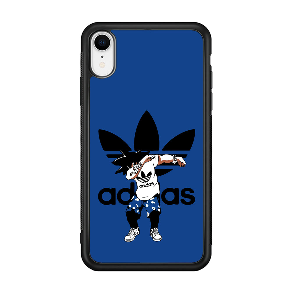 Adidas Dragon Ball Goku Dub iPhone XR Case-Mobile Phone Case-Rubber Black (2D Case)-Altracase