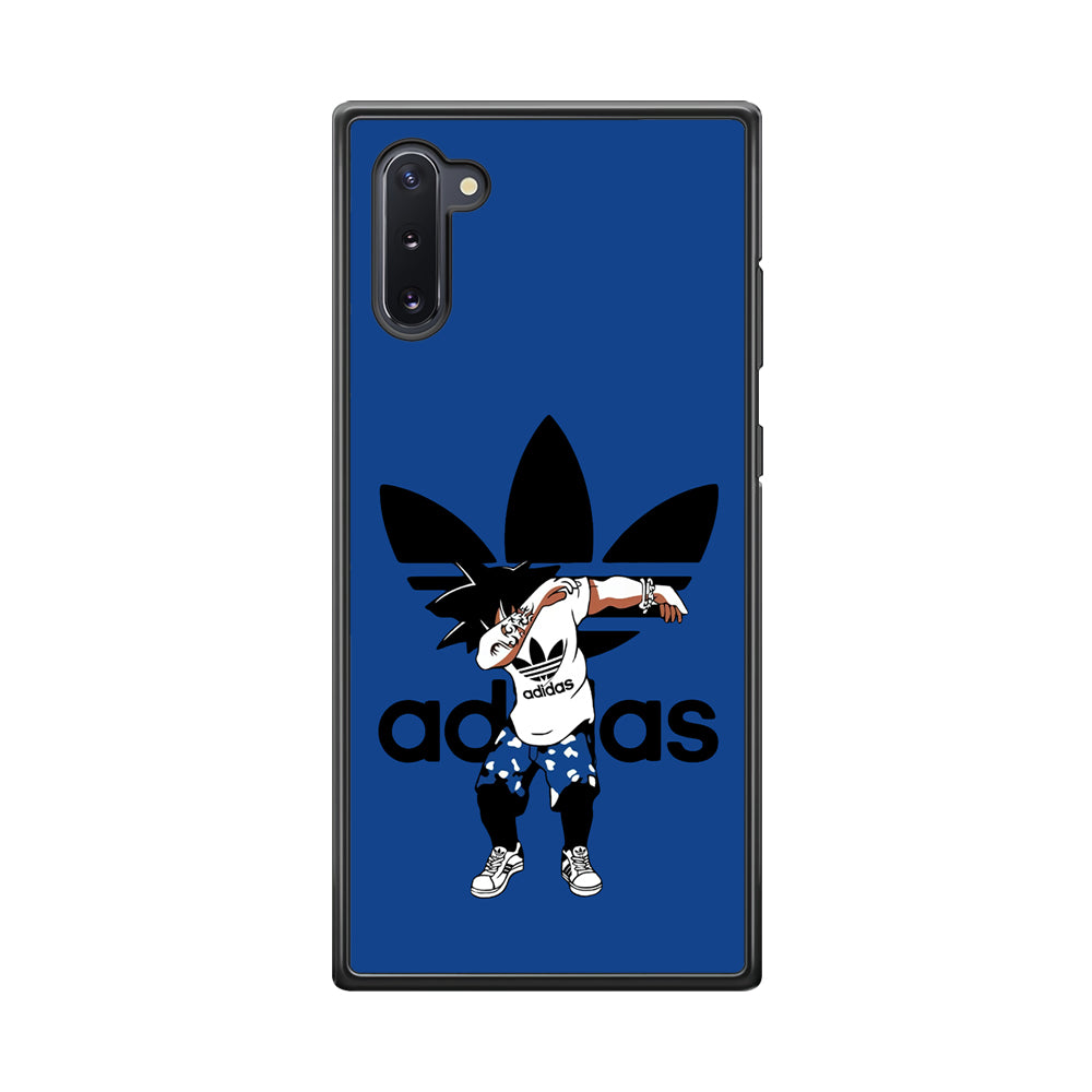 Adidas Dragon Ball Goku Dub Samsung Galaxy Note 10 Case-Mobile Phone Case-Rubber Black (2D Case)-Altracase