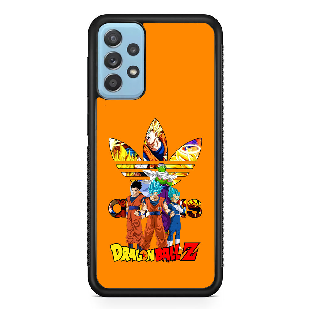 Adidas Dragon Ball Z Samsung Galaxy A72 Case-Mobile Phone Case-Rubber Black (2D Case)-Altracase