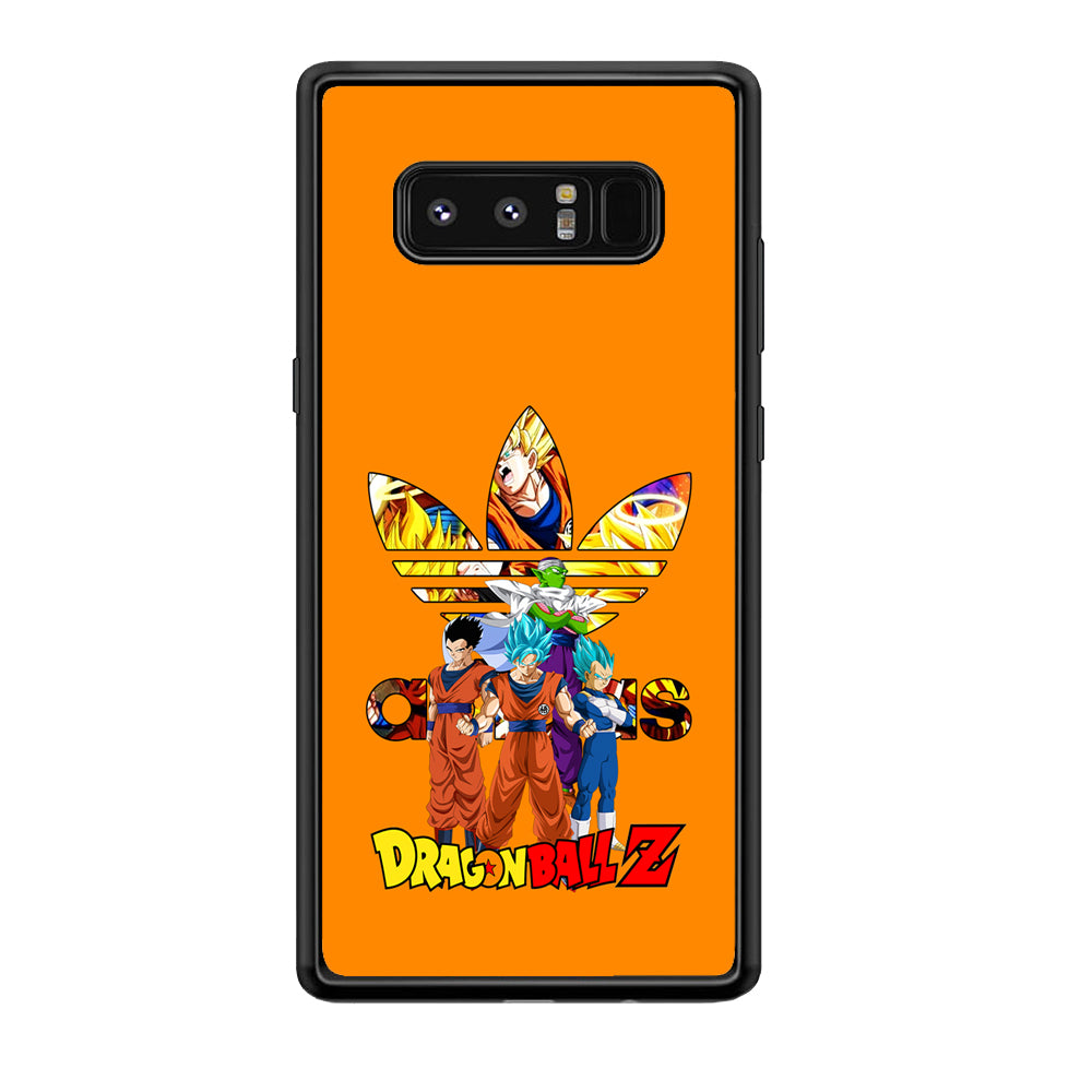 Adidas Dragon Ball Z Samsung Galaxy Note 8 Case-Mobile Phone Case-Rubber Black (2D Case)-Altracase