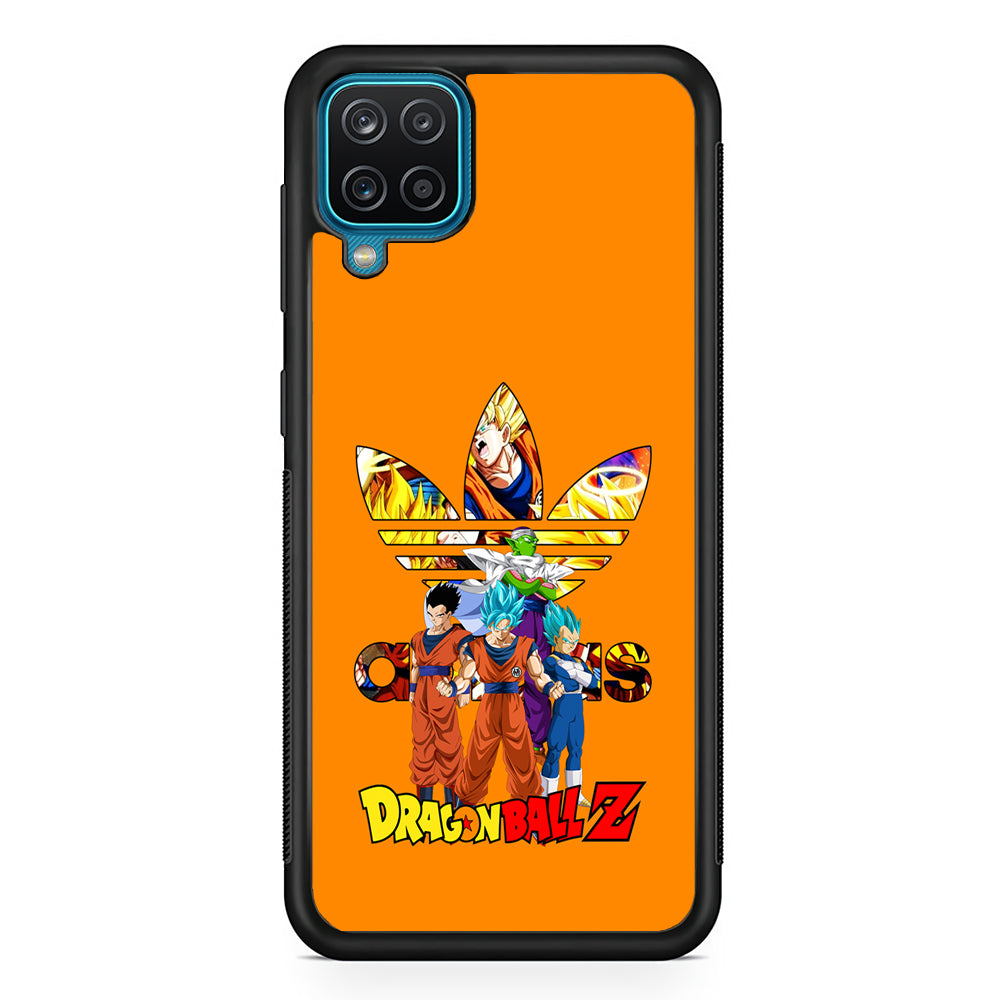 Adidas Dragon Ball Z Samsung Galaxy A12 Case-Mobile Phone Case-Rubber Black (2D Case)-Altracase
