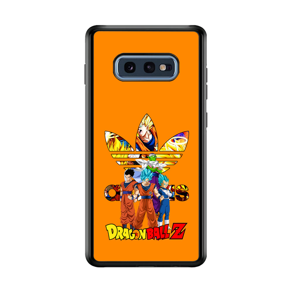 Adidas Dragon Ball Z Samsung Galaxy S10E Case-Mobile Phone Case-Rubber Black (2D Case)-Altracase