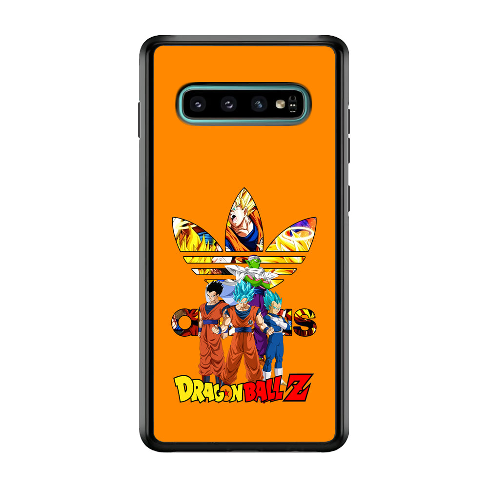 Adidas Dragon Ball Z Samsung Galaxy S10 Case-Mobile Phone Case-Rubber Black (2D Case)-Altracase