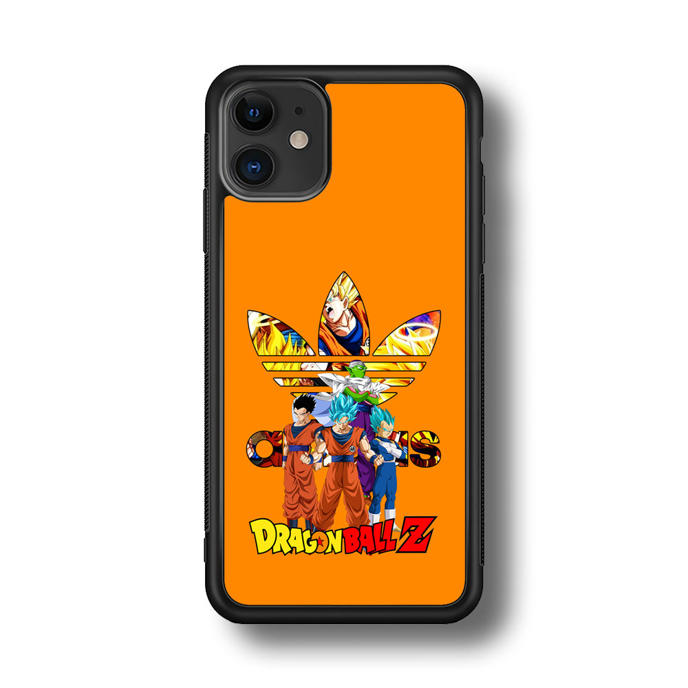 Adidas Dragon Ball Z iPhone 11 Case-Mobile Phone Case-Rubber Black (2D Case)-Altracase