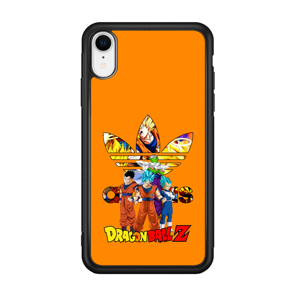 Adidas Dragon Ball Z iPhone XR Case-Mobile Phone Case-Rubber Black (2D Case)-Altracase