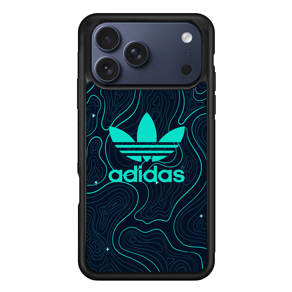 Adidas Glowing Blue Contour iPhone 17 Pro Max Case - Altracase