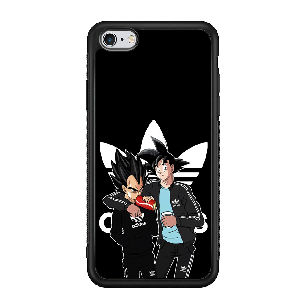 Adidas Goku and Vegeta iPhone 6 | 6s Case-Mobile Phone Case-Rubber Black (2D Case)-Altracase
