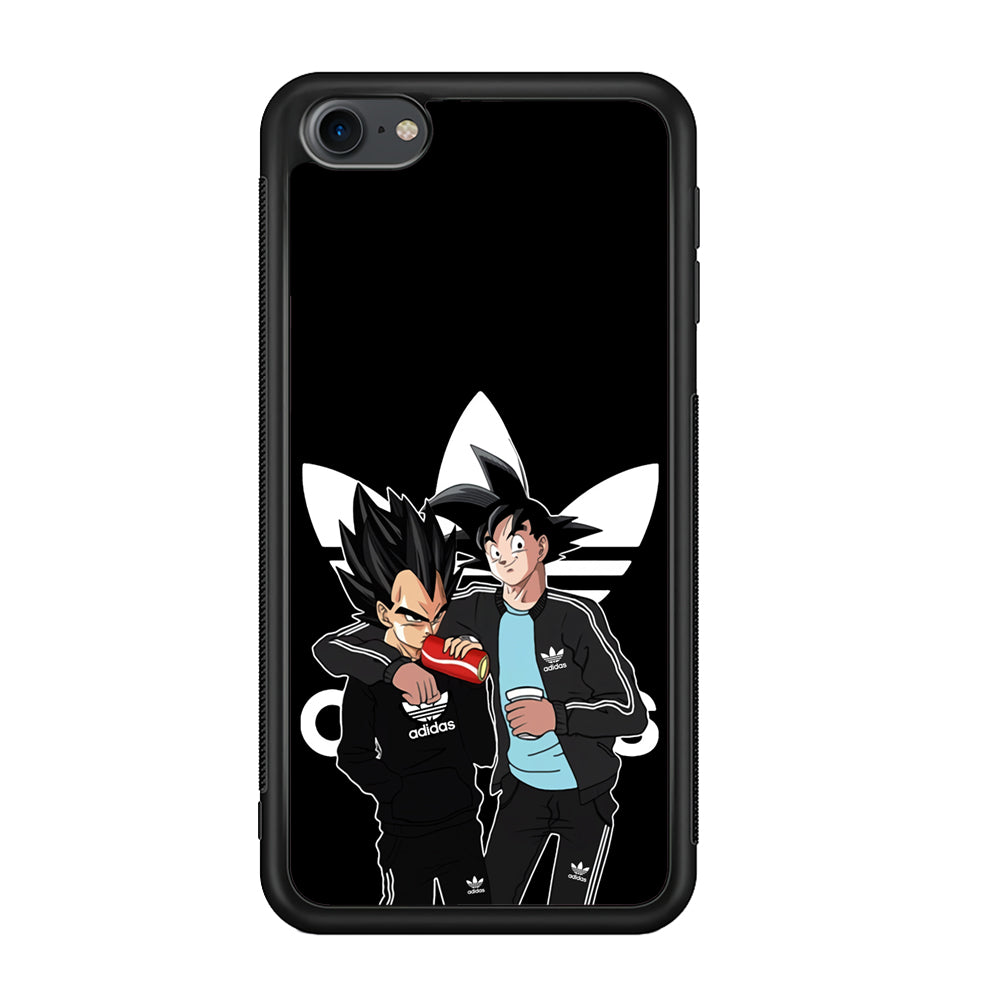 Adidas Goku and Vegeta iPod Touch 6 Case-Mobile Phone Case-Rubber Black (2D Case)-Altracase