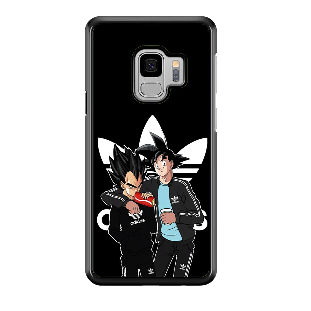 Adidas Goku and Vegeta Samsung Galaxy S9 Case-Mobile Phone Case-Rubber Black (2D Case)-Altracase