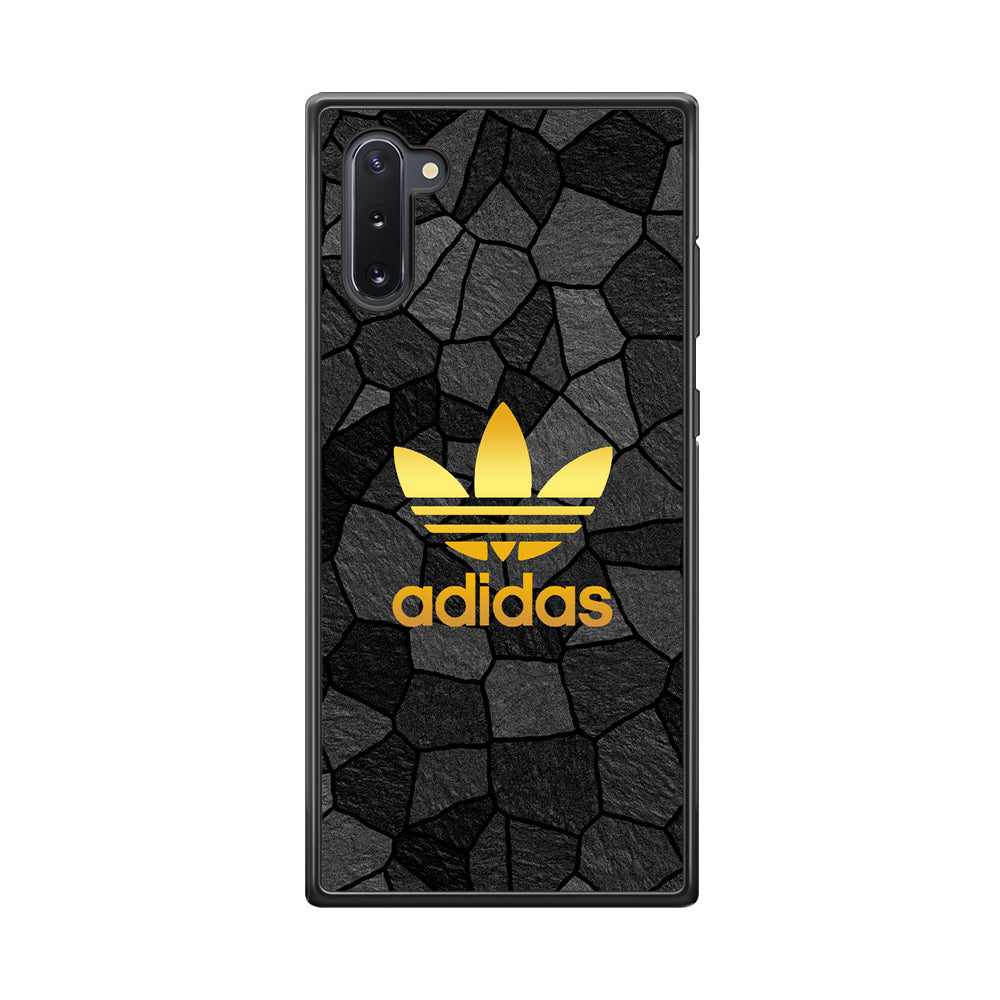 Adidas Gold Rock Patern Samsung Galaxy Note 10 Case-Mobile Phone Case-Rubber Black (2D Case)-Altracase