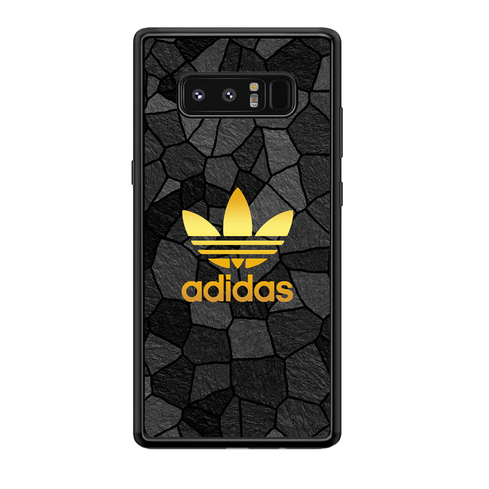 Adidas Gold Rock Patern Samsung Galaxy Note 8 Case-Mobile Phone Case-Rubber Black (2D Case)-Altracase
