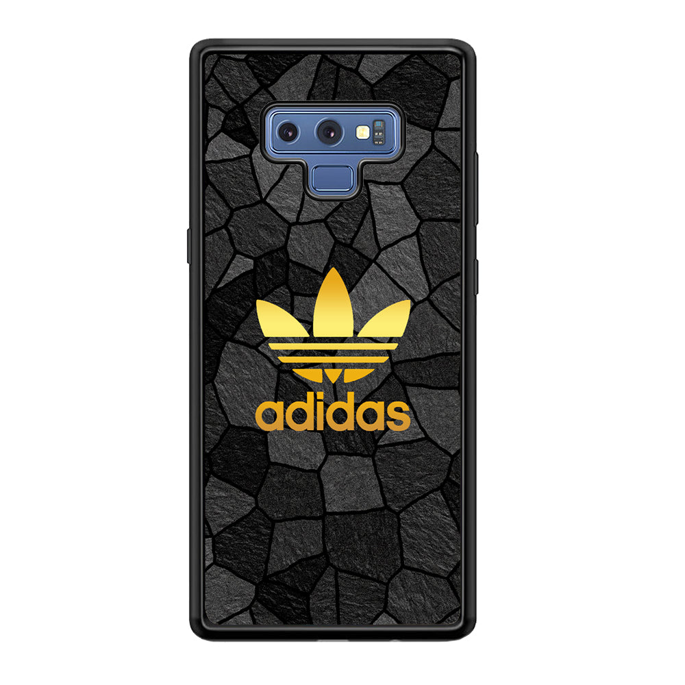 Adidas Gold Rock Patern Samsung Galaxy Note 9 Case-Mobile Phone Case-Rubber Black (2D Case)-Altracase