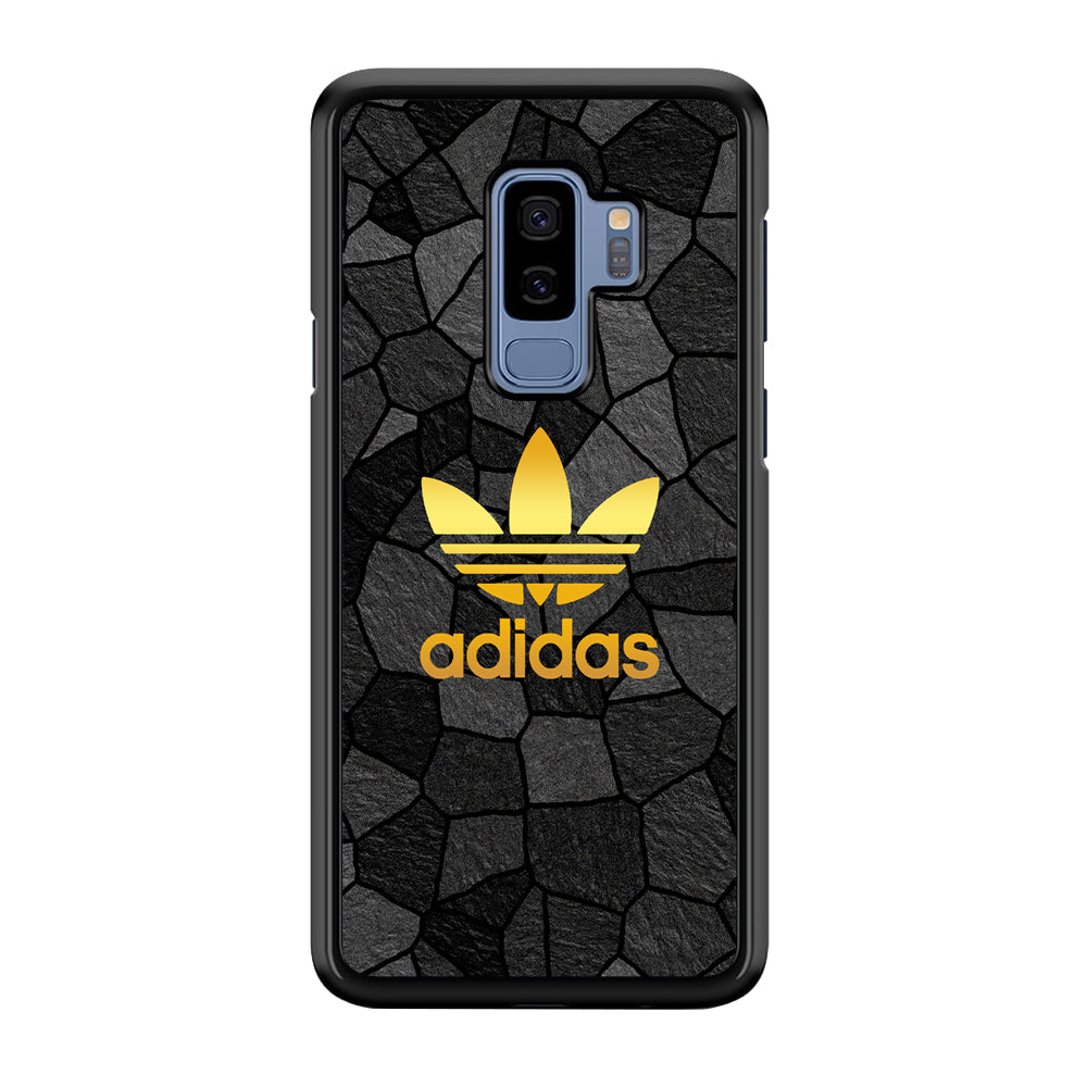 Adidas Gold Rock Patern Samsung Galaxy S9 Plus Case-Mobile Phone Case-Rubber Black (2D Case)-Altracase