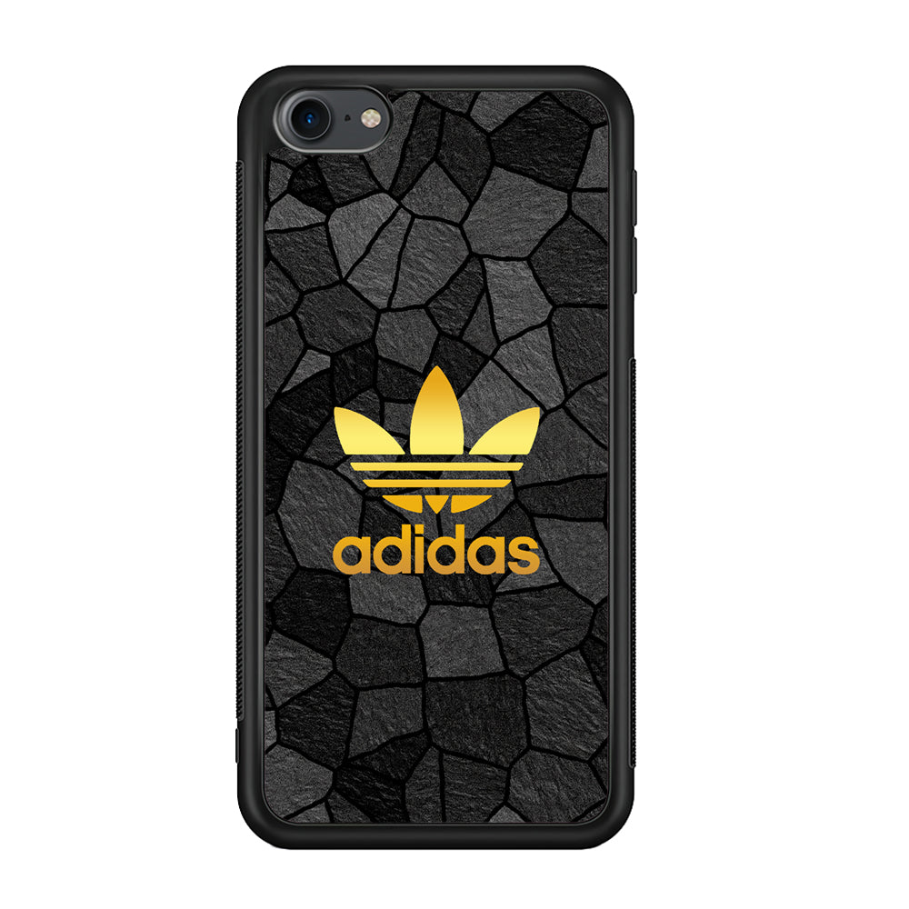 Adidas Gold Rock Patern iPod Touch 6 Case-Mobile Phone Case-Rubber Black (2D Case)-Altracase