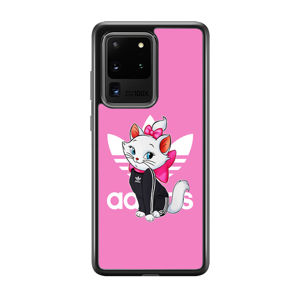 Adidas Marie The White Kitten Samsung Galaxy S20 Ultra Case-Mobile Phone Case-Rubber Black (2D Case)-Altracase