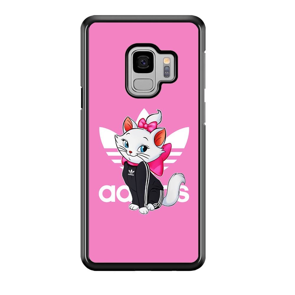 Adidas Marie The White Kitten Samsung Galaxy S9 Case-Mobile Phone Case-Rubber Black (2D Case)-Altracase