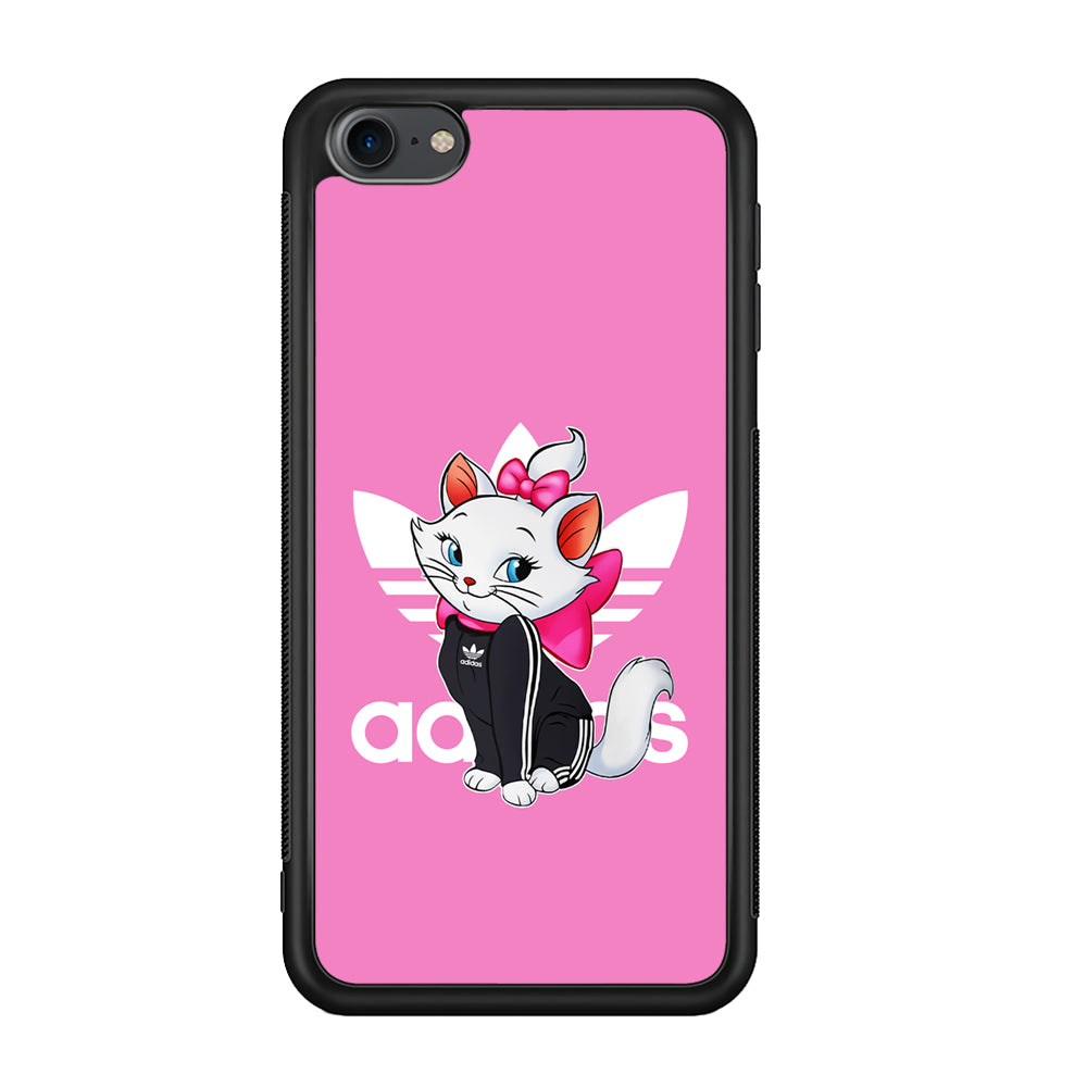Adidas Marie The White Kitten iPod Touch 6 Case-Mobile Phone Case-Rubber Black (2D Case)-Altracase