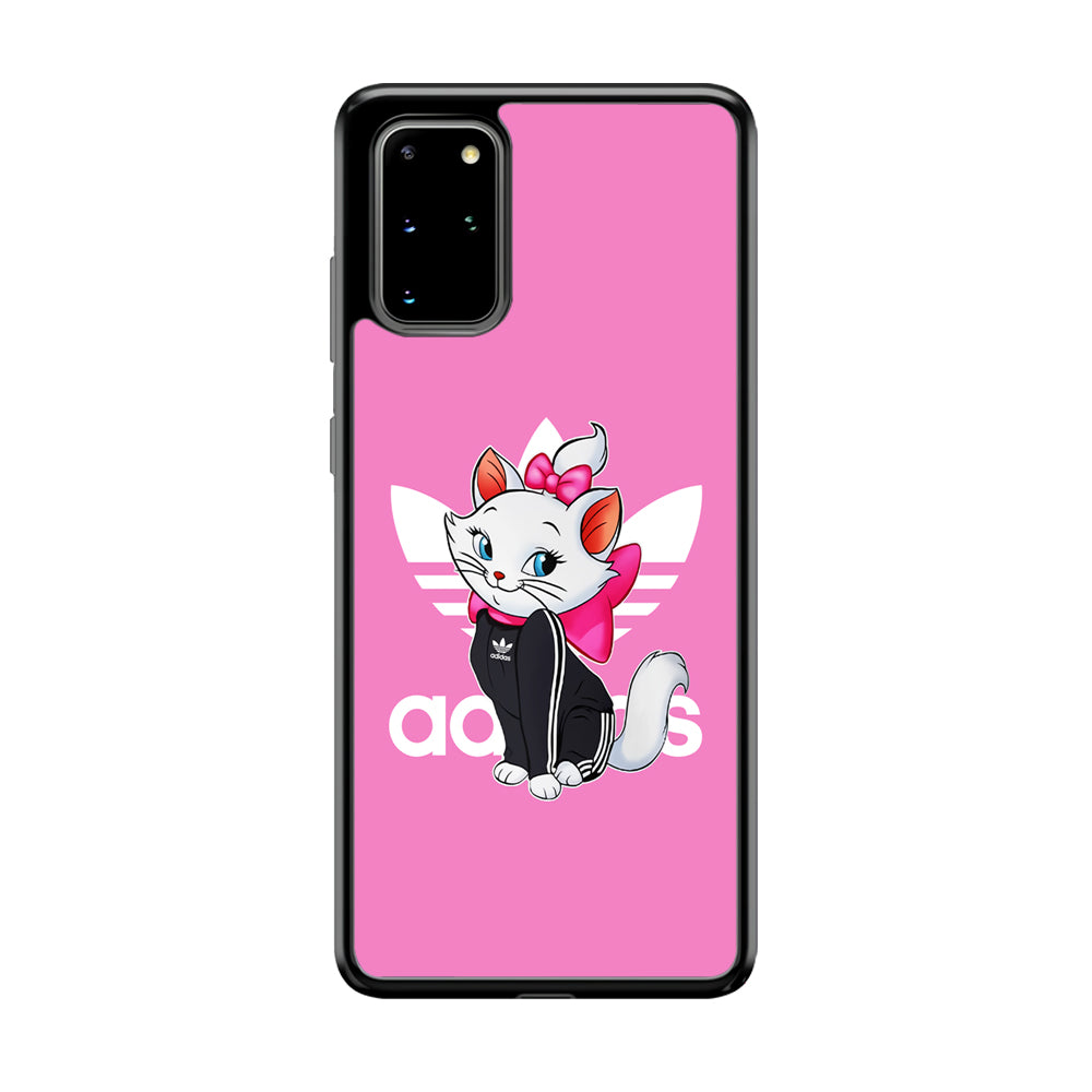 Adidas Marie The White Kitten Samsung Galaxy S20 Plus Case-Mobile Phone Case-Rubber Black (2D Case)-Altracase