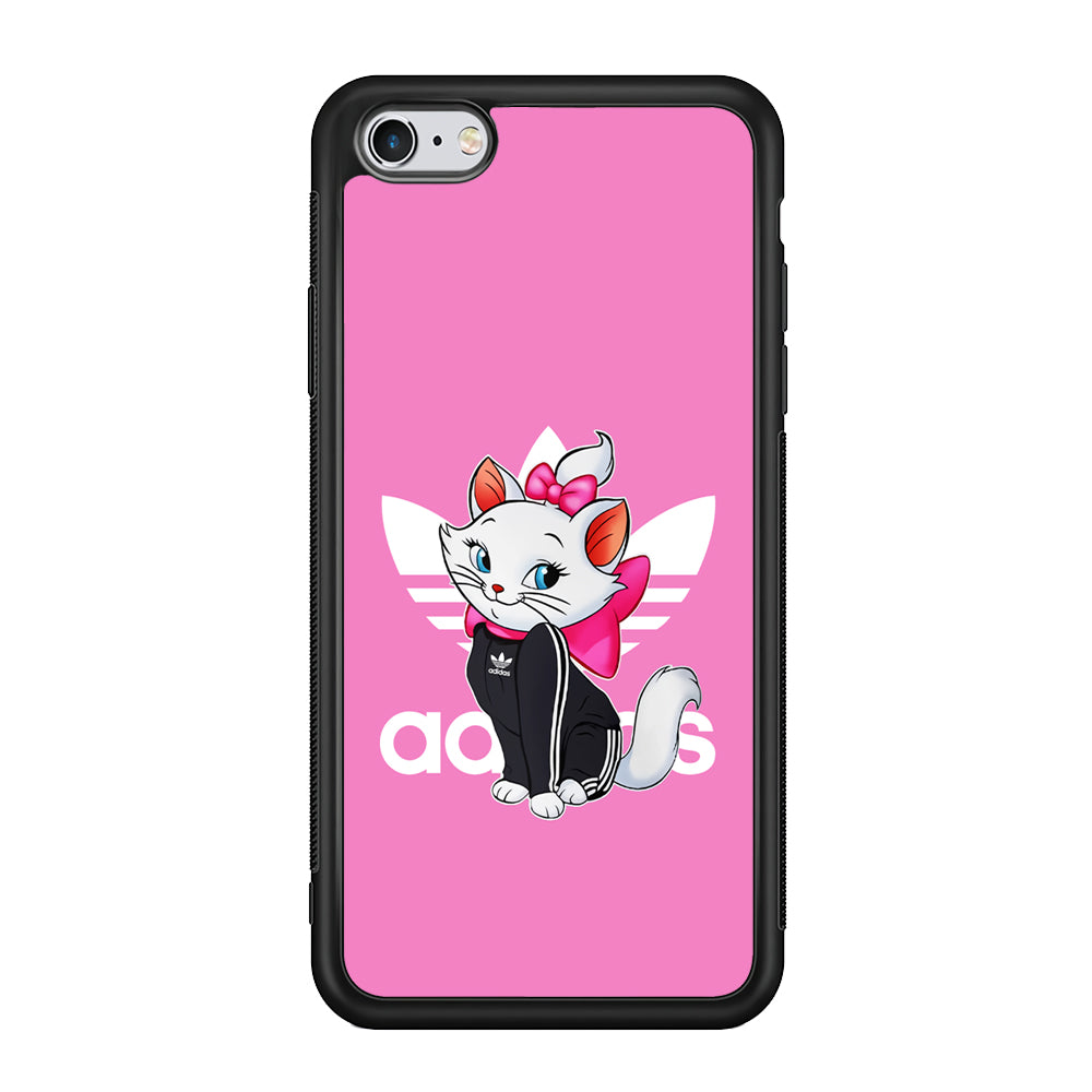 Adidas Marie The White Kitten iPhone 6 Plus | 6s Plus Case-Mobile Phone Case-Rubber Black (2D Case)-Altracase