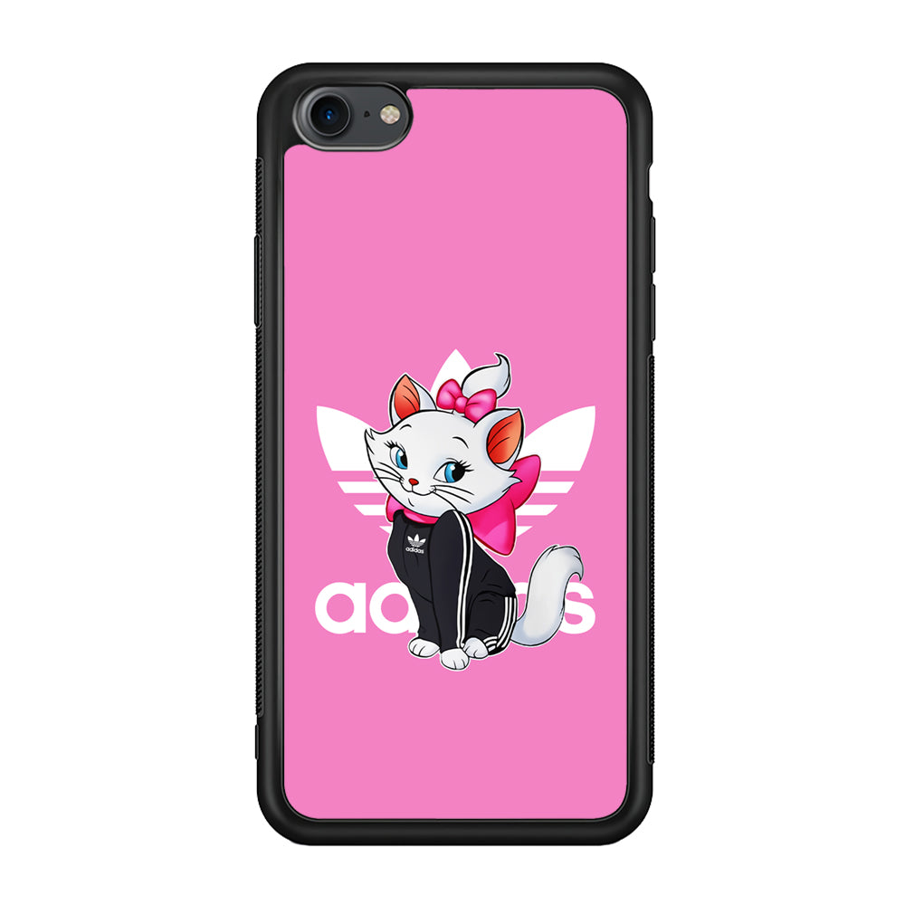 Adidas Marie The White Kitten iPhone 7 Case-Mobile Phone Case-Rubber Black (2D Case)-Altracase