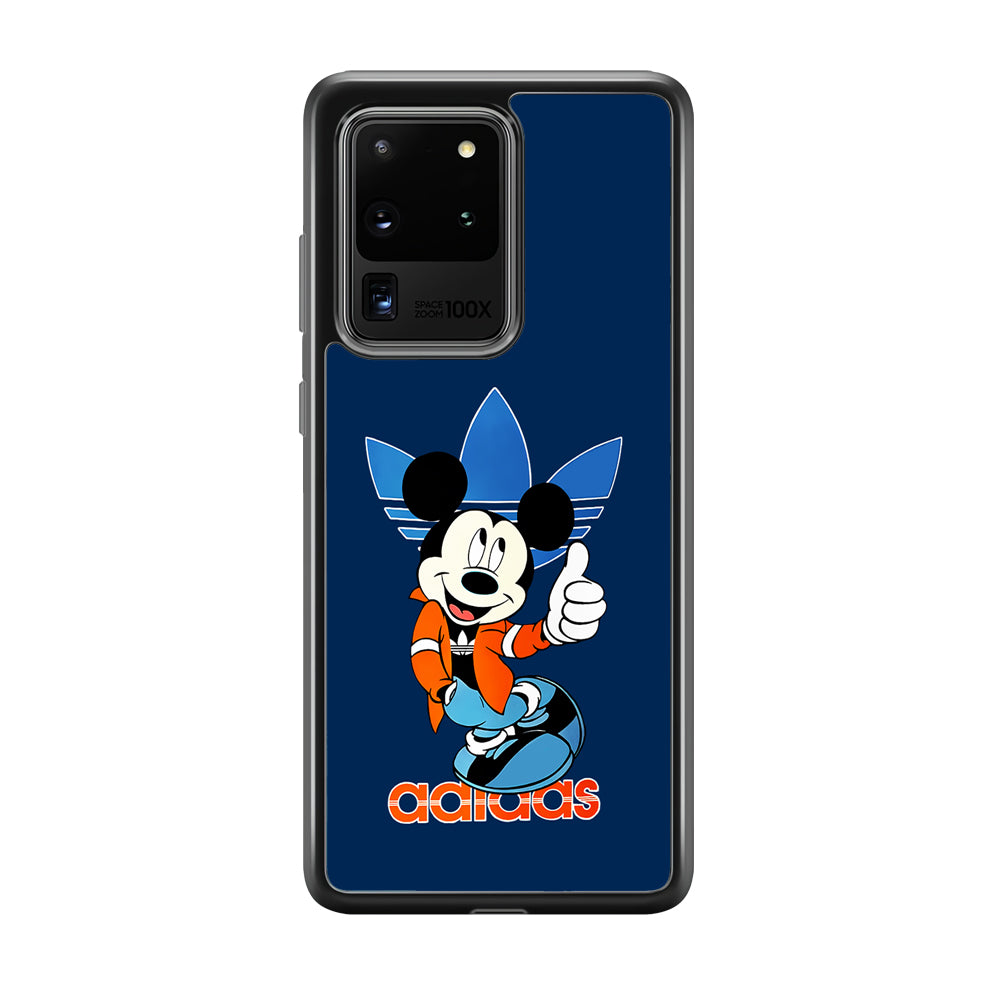 Adidas Mickey Mouse StylishSamsung Galaxy S20 Ultra Case-Mobile Phone Case-Rubber Black (2D Case)-Altracase