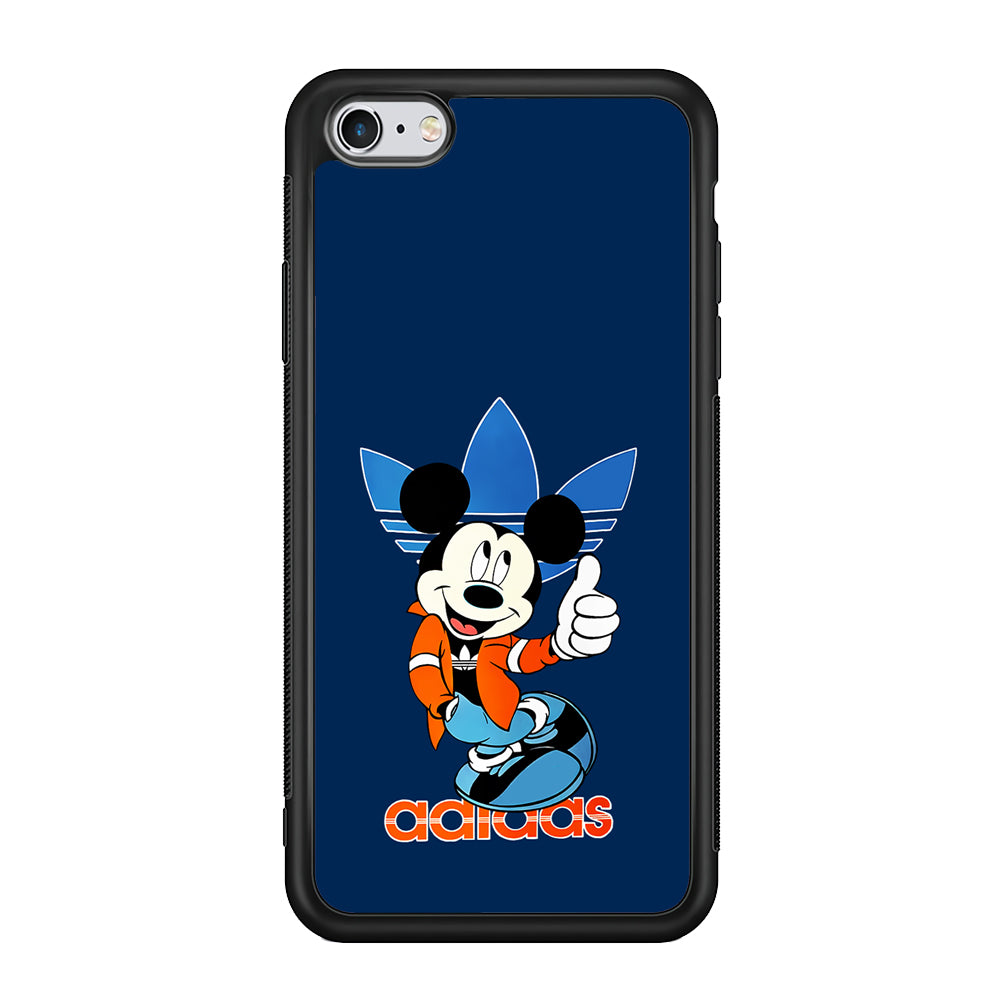 Adidas Mickey Mouse Stylish iPhone 6 Plus | 6s Plus Case-Mobile Phone Case-Rubber Black (2D Case)-Altracase