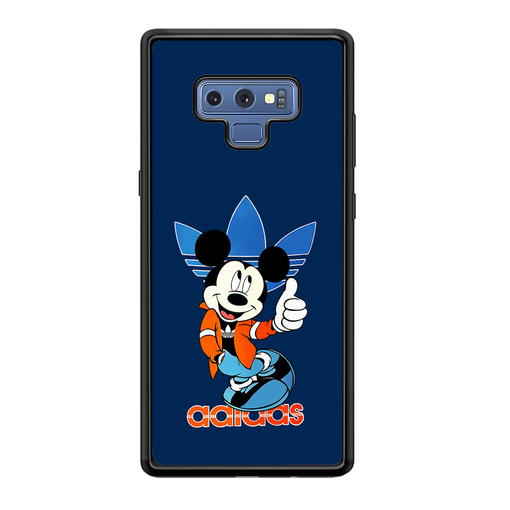Adidas Mickey Mouse Stylish Samsung Galaxy Note 9 Case-Mobile Phone Case-Rubber Black (2D Case)-Altracase