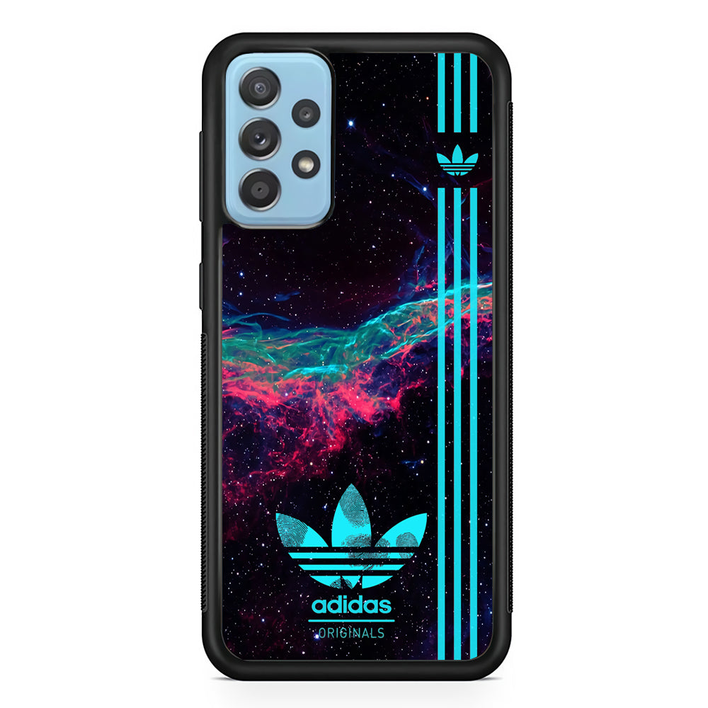 Adidas Milkyway Fingerprint Samsung Galaxy A72 Case-Mobile Phone Case-Rubber Black (2D Case)-Altracase