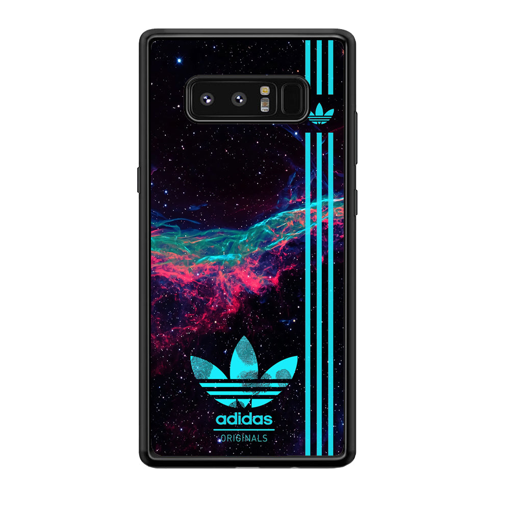 Adidas Milkyway Fingerprint Samsung Galaxy Note 8 Case-Mobile Phone Case-Rubber Black (2D Case)-Altracase