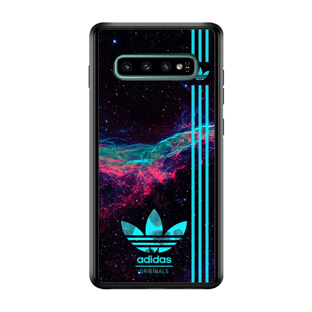 Adidas Milkyway Fingerprint Samsung Galaxy S10 Case-Mobile Phone Case-Rubber Black (2D Case)-Altracase