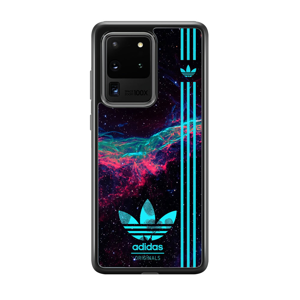 Adidas Milkyway Fingerprint Samsung Galaxy S20 Ultra Case-Mobile Phone Case-Rubber Black (2D Case)-Altracase
