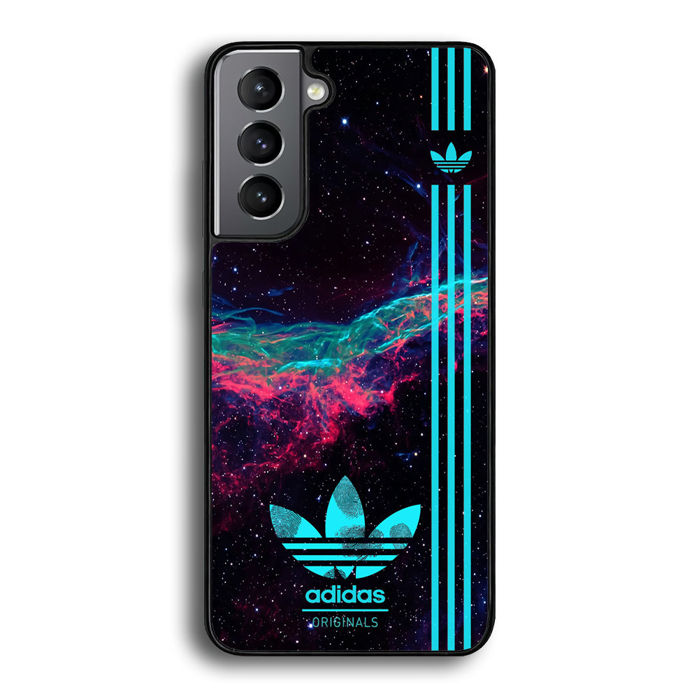 Adidas Milkyway Fingerprint Samsung Galaxy S21 Plus Case-Mobile Phone Case-Rubber Black (2D Case)-Altracase