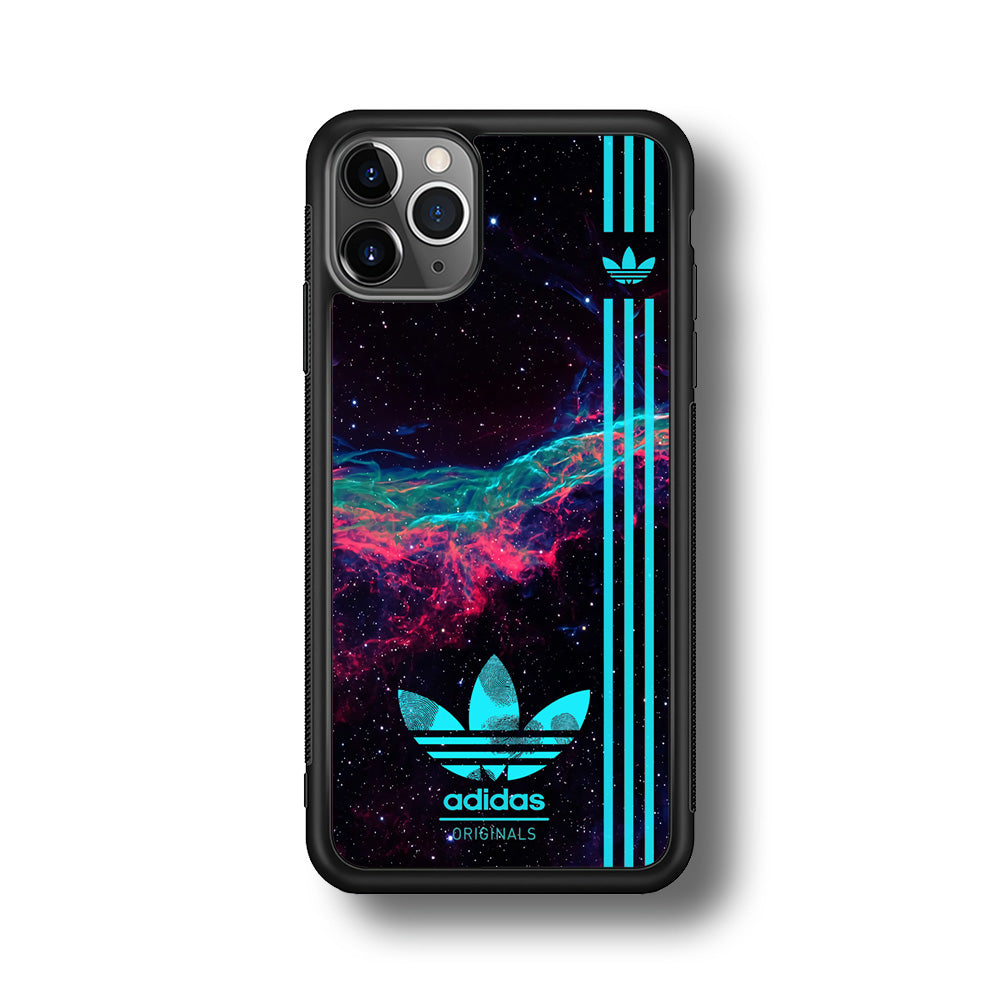 Adidas Milkyway Fingerprint iPhone 11 Pro Max Case-Mobile Phone Case-Rubber Black (2D Case)-Altracase