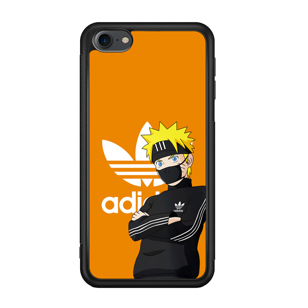 Adidas Naruto Uzumaki iPod Touch 6 Case-Mobile Phone Case-Rubber Black (2D Case)-Altracase