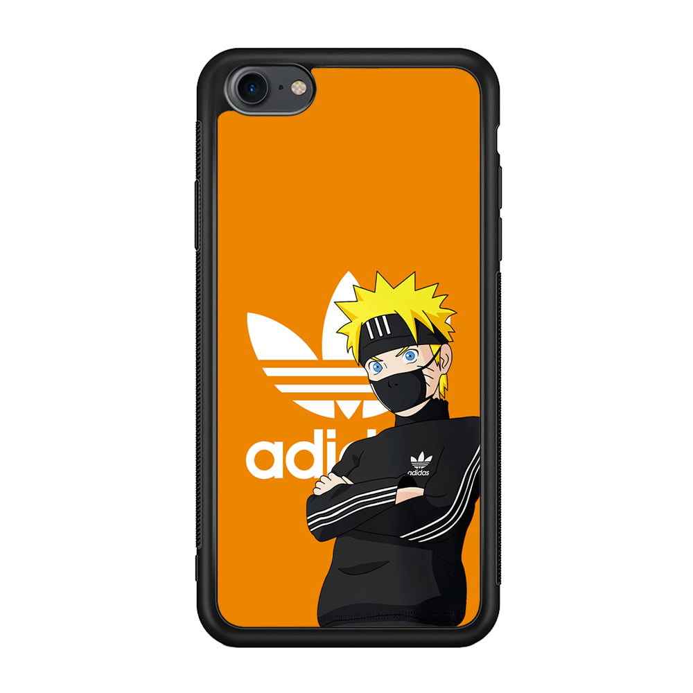 Adidas Naruto Uzumaki iPhone SE 2020 Case-Mobile Phone Case-Rubber Black (2D Case)-Altracase