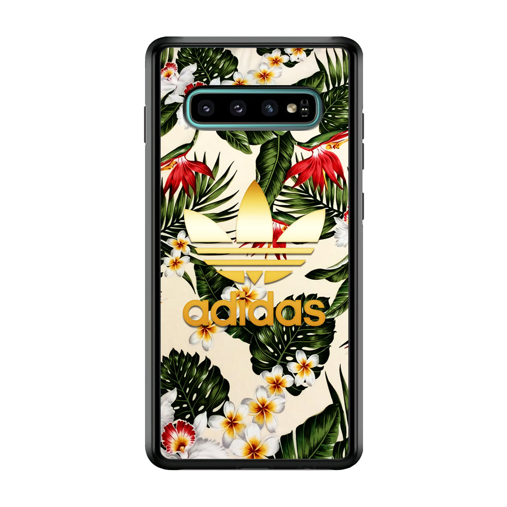 Adidas Nature Fusion Samsung Galaxy S10 Case-Mobile Phone Case-Rubber Black (2D Case)-Altracase
