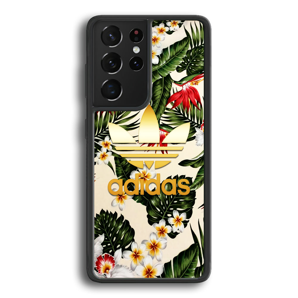 Adidas Nature Fusion Samsung Galaxy S21 Ultra Case-Mobile Phone Case-Rubber Black (2D Case)-Altracase