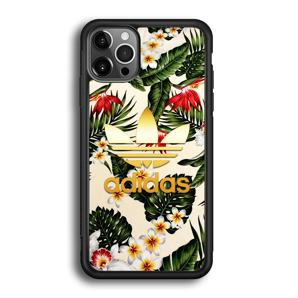 Adidas Nature Fusion iPhone 12 Pro Case-Mobile Phone Case-Rubber Black (2D Case)-Altracase