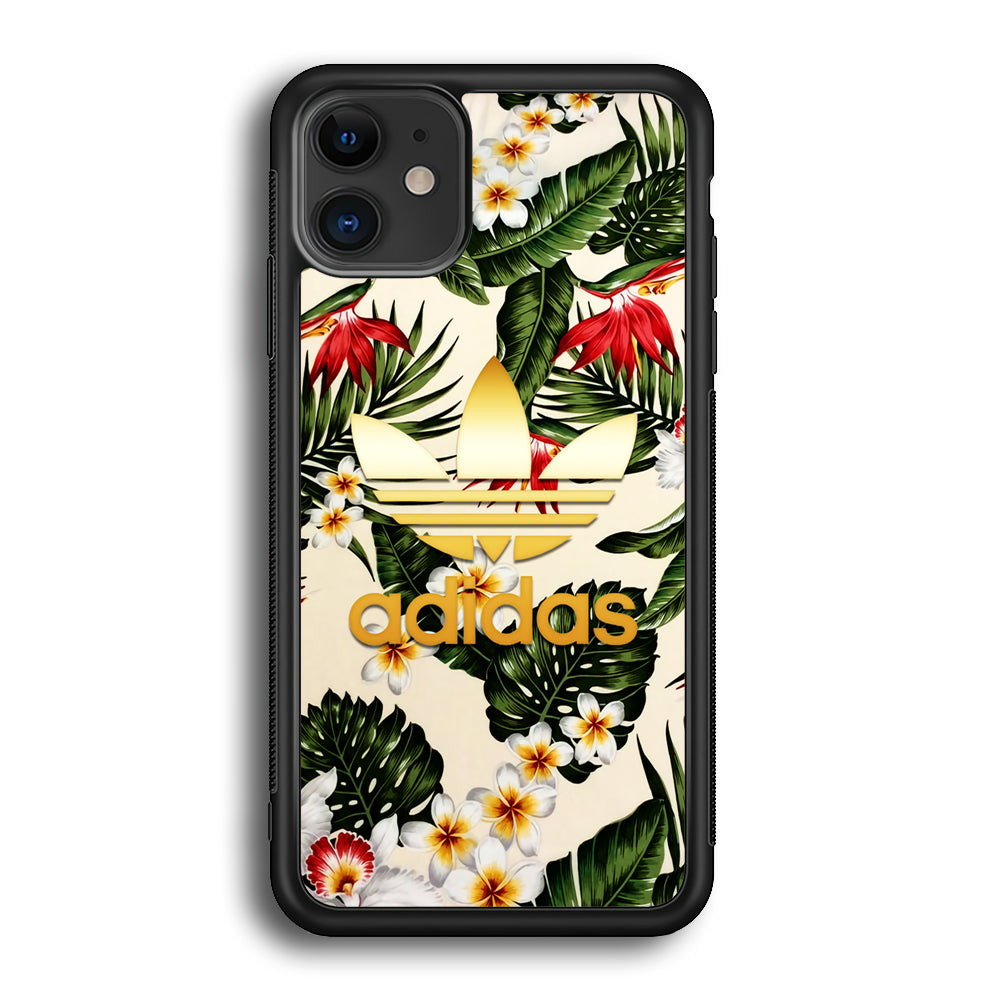 Adidas Nature Fusion iPhone 12 Case-Mobile Phone Case-Rubber Black (2D Case)-Altracase