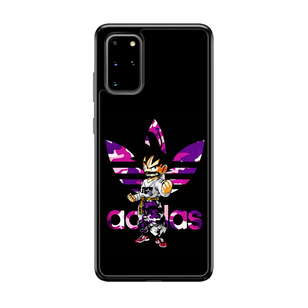 Adidas Purple Camo Son Goku Samsung Galaxy S20 Plus Case-Mobile Phone Case-Rubber Black (2D Case)-Altracase