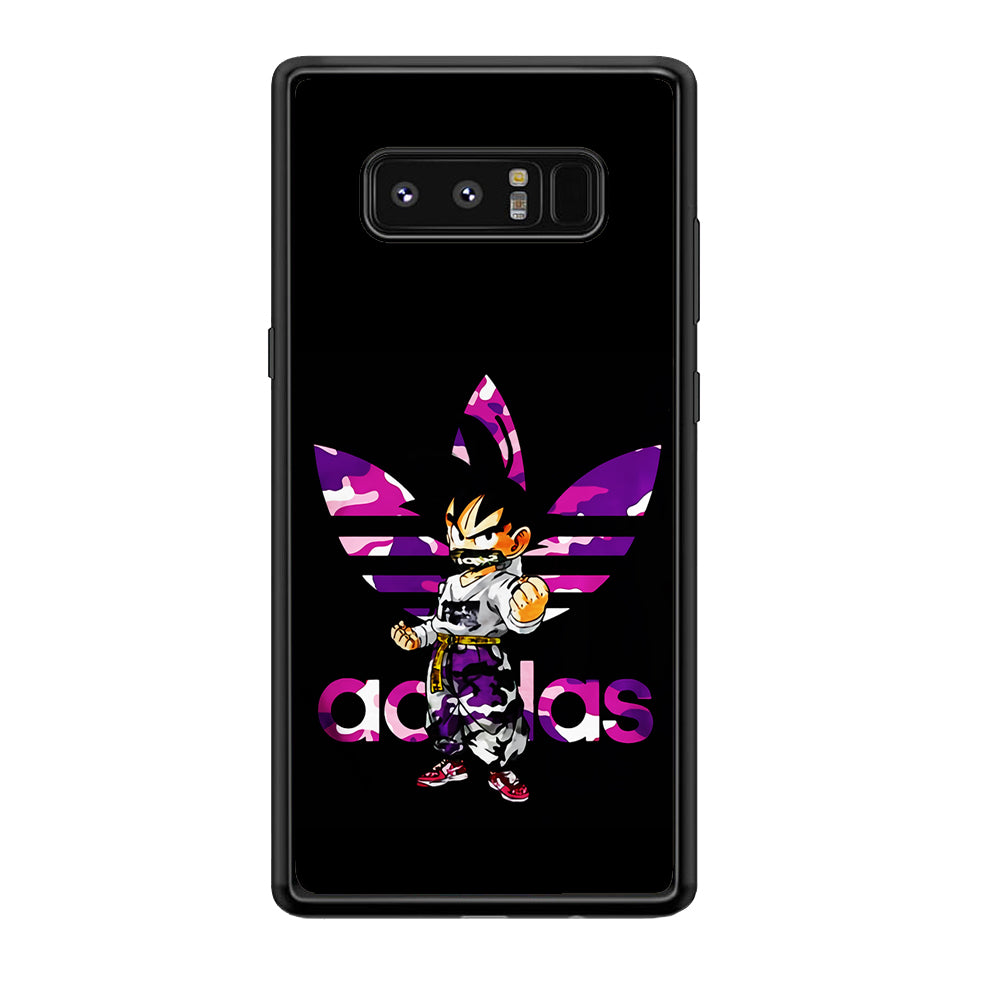 Adidas Purple Camo Son Goku Samsung Galaxy Note 8 Case-Mobile Phone Case-Rubber Black (2D Case)-Altracase