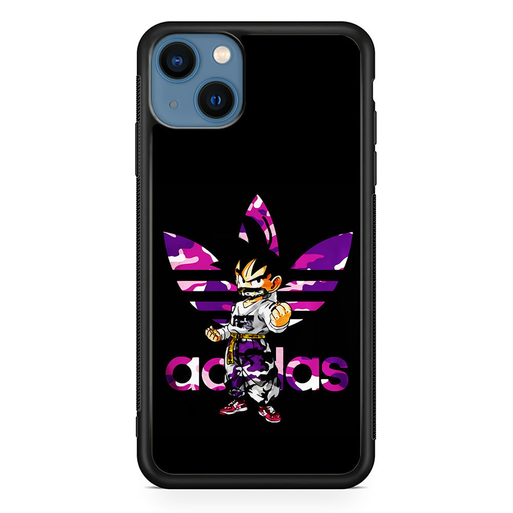 Adidas Purple Camo Son Goku iPhone 15 Plus Case-Mobile Phone Case-Altracase