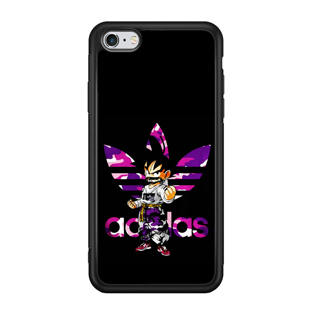 Adidas Purple Camo Son Goku iPhone 6 Plus | 6s Plus Case-Mobile Phone Case-Rubber Black (2D Case)-Altracase