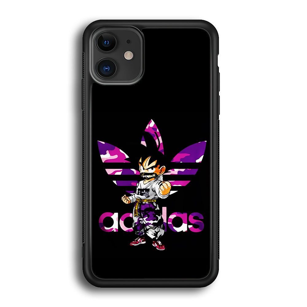 Adidas Purple Camo Son Goku iPhone 12 Mini Case-Mobile Phone Case-Altracase