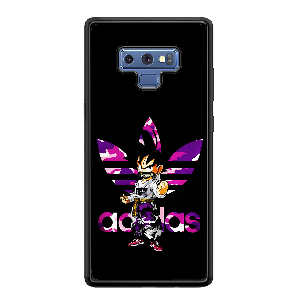Adidas Purple Camo Son Goku Samsung Galaxy Note 9 Case-Mobile Phone Case-Rubber Black (2D Case)-Altracase