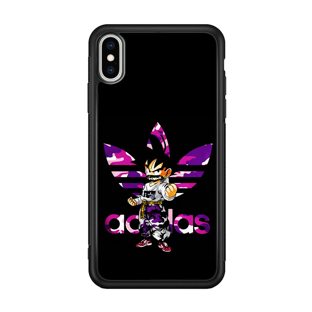 Adidas Purple Camo Son Goku iPhone Xs Max Case-Mobile Phone Case-Altracase