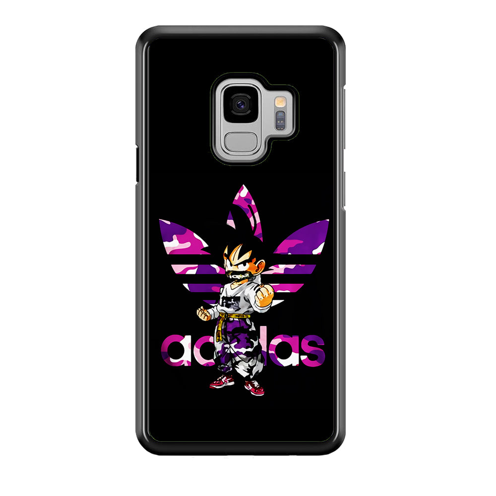 Adidas Purple Camo Son Goku Samsung Galaxy S9 Case-Mobile Phone Case-Rubber Black (2D Case)-Altracase