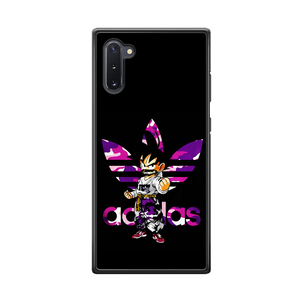 Adidas Purple Camo Son Goku Samsung Galaxy Note 10 Case-Mobile Phone Case-Rubber Black (2D Case)-Altracase